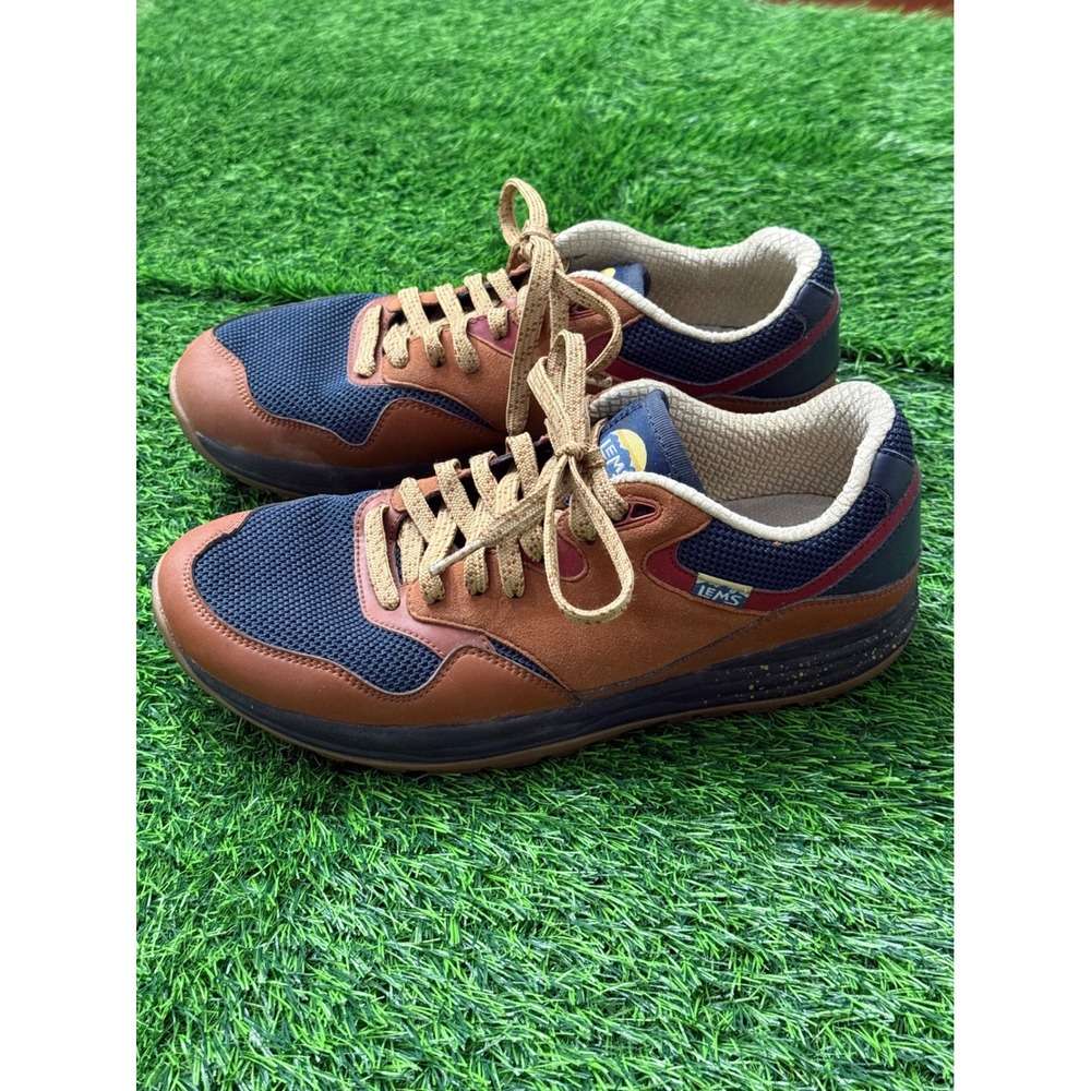 Lems Trailhead V2 Brown Navy Minimalist Hiking Trail Shoes Mens 10.5 Womens 12